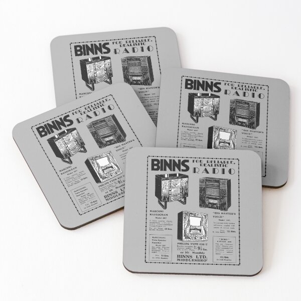 Item preview, BINNS RADIOS - ADVERT designed and sold by ThrowbackAds.