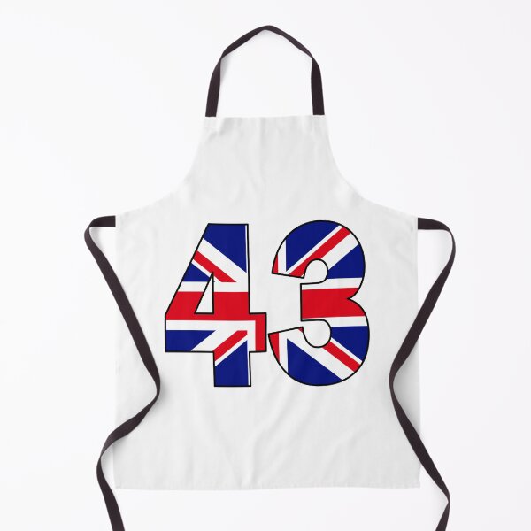 Item preview, Number 43 with UK flag on the background designed and sold by AllShirts21.