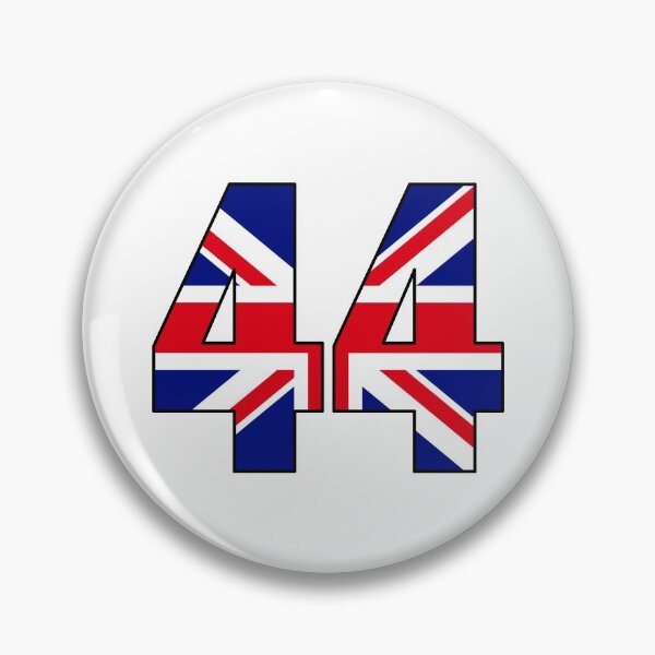 Item preview, Number 44 with UK flag on the background designed and sold by AllShirts21.