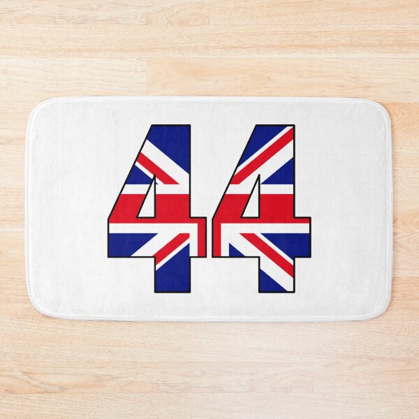 Item preview, Number 44 with UK flag on the background designed and sold by AllShirts21.