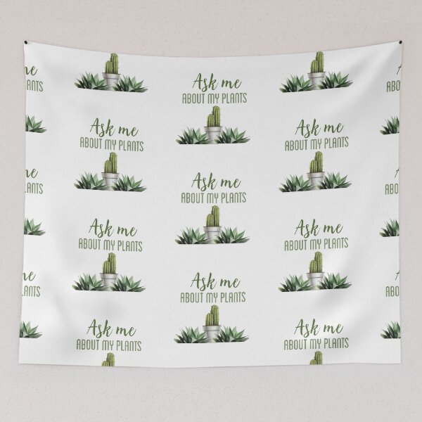 Item preview, Ask me about my plants mobile cover and sticker designed and sold by The Pattern Artist.