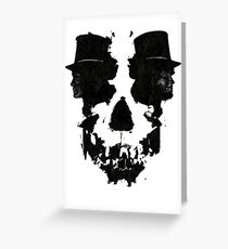 Skull of Jekyll/Hyde Greeting Card