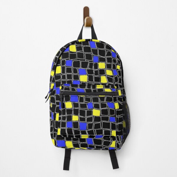 Item preview, Blue And Yellow Tiles In Black designed and sold by Chubuter.