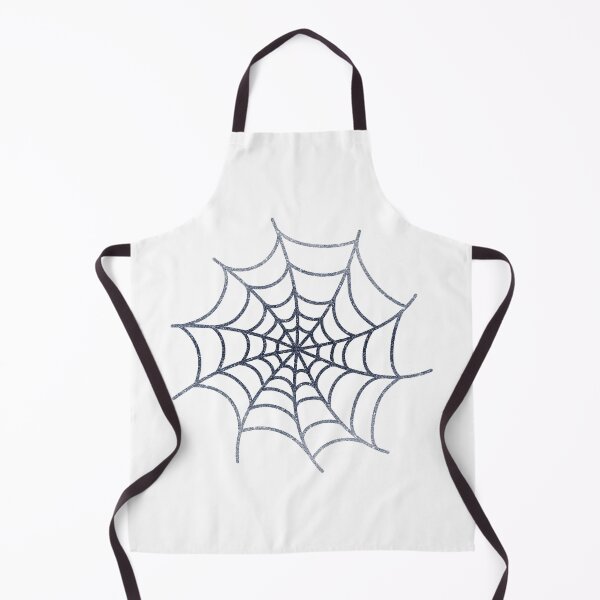 Item preview, Silver Gray Glittery Spider's Web on White designed and sold by VicEllisArt.