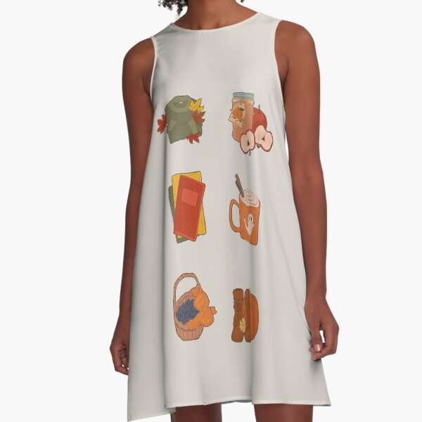 Cozy Autumn Mood A-Line Dress
