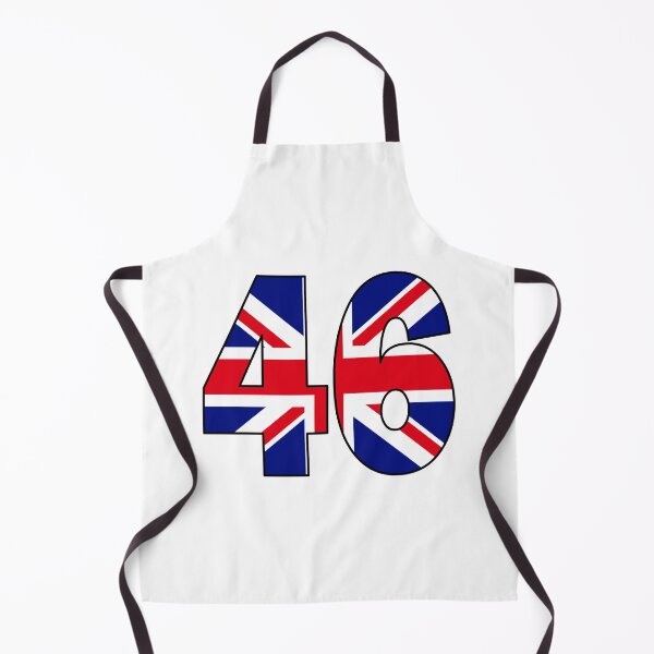 Item preview, Number 46 with UK flag on the background designed and sold by AllShirts21.