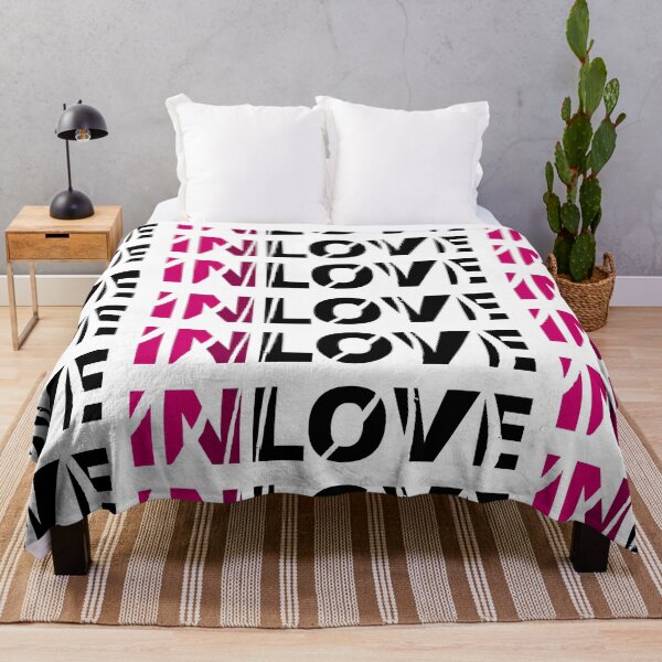 Item preview, IN LOVE ... pink and black designed and sold by GOWILDstyle.