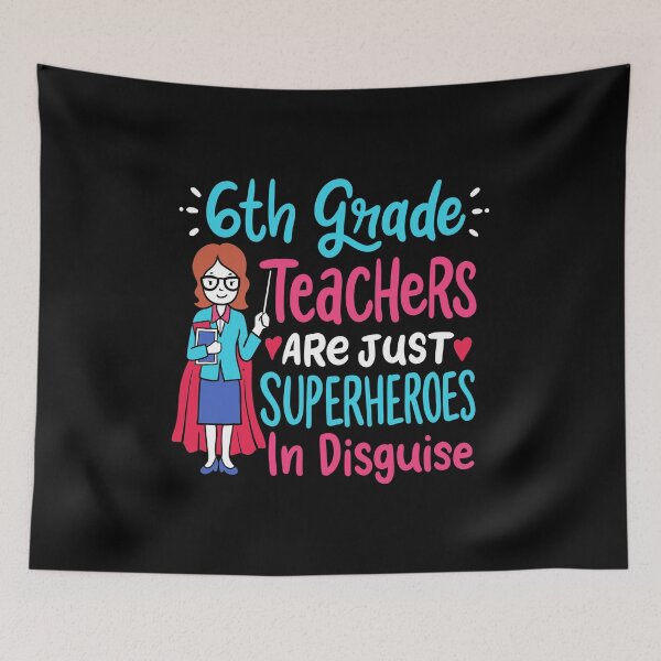 Item preview, 6th Grade Teachers Superheroes In Disguise Gift designed and sold by haselshirt.