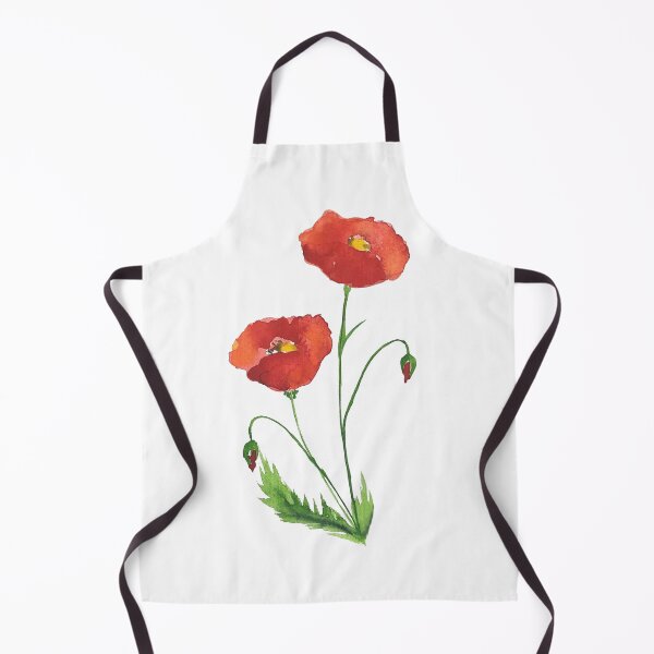 Item preview, red watercolor flower  designed and sold by Monika Scheer.