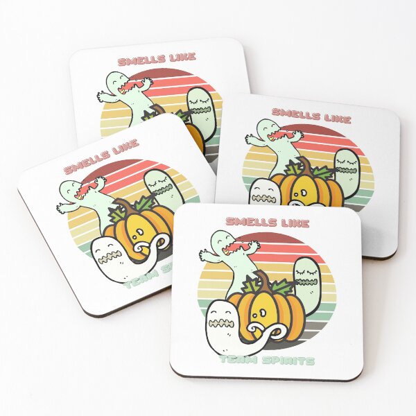 Item preview, Sunset Ghosts / Smells Like Team Spirits (Pumpkin Edition) designed and sold by Nathalie Aynié.