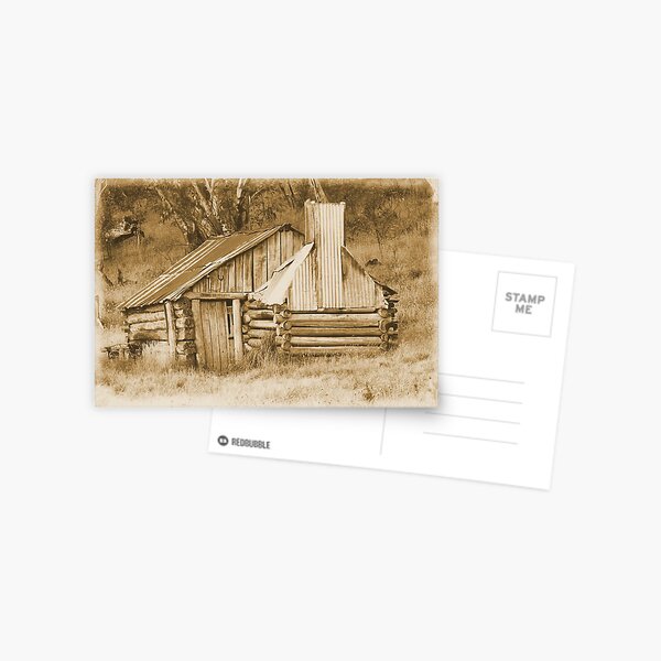 Guys hut Howitt plains. Postcard