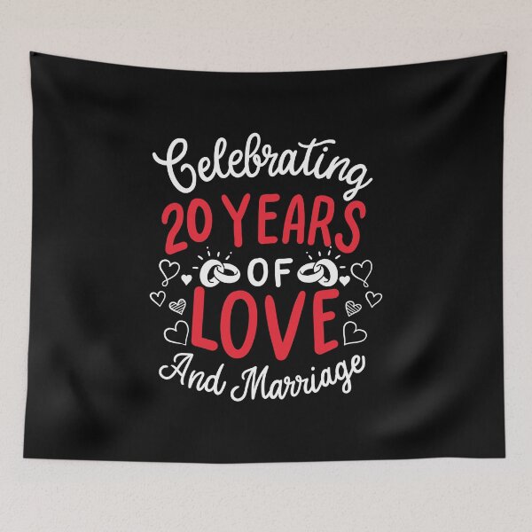 Item preview, 20th Wedding Anniversary - 20 Years Of Love And Marriage designed and sold by haselshirt.