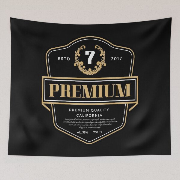 Item preview, Premium Whisky Alcohol Label designed and sold by smstees.