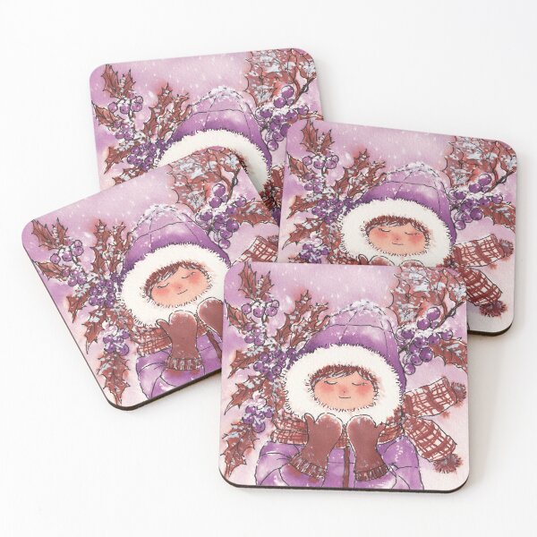 Item preview, The Girl with Warm Winter Clothes designed and sold by Leafbear Studio.