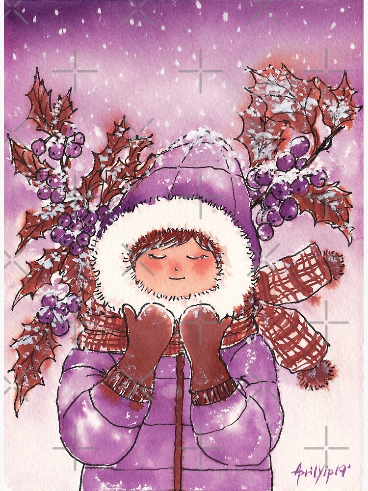 The Girl with Warm Winter Clothes by whya