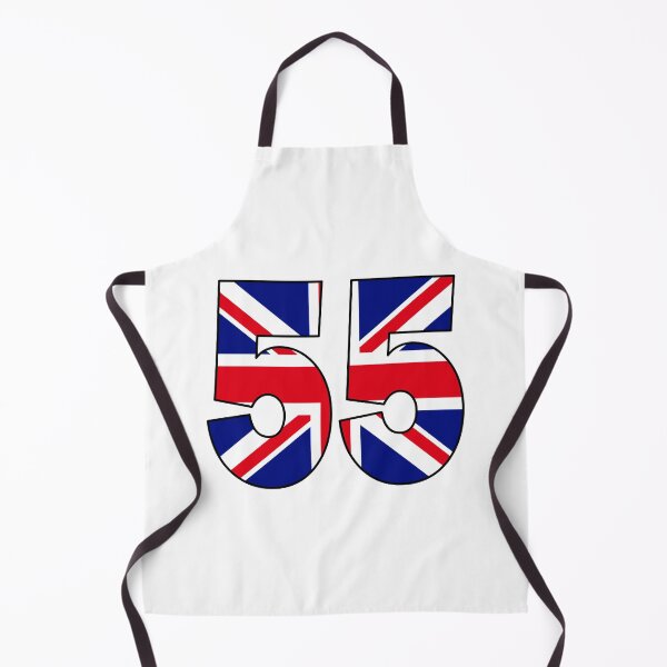 Item preview, Number 55 with UK flag on the background designed and sold by AllShirts21.