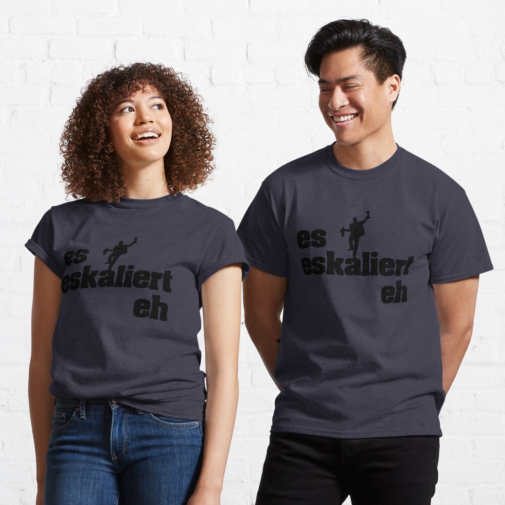 Es Eskaliert Eh Party Techno Geschenk Saufen T-Shirt