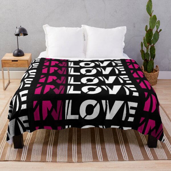 Item preview, IN LOVE ... pink and white designed and sold by GOWILDstyle.