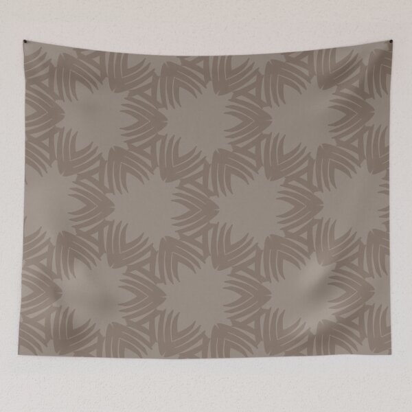 Item preview, Shades of taupe with an abstract floral pattern designed and sold by PetaJaneHome.