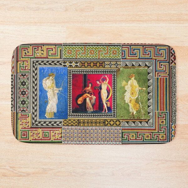 Item preview, DANCING MAENAD WITH DIANA AND FLORA ,ANTIQUE ROMAN PAINTINGS AND MOSAICS  designed and sold by BulganLumini.