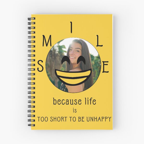 Item preview, Charli D amelio- Smile because life is too short to be unhappy (Yellow) designed and sold by VtheArtist.
