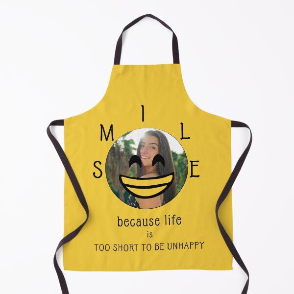 Item preview, Charli D amelio- Smile because life is too short to be unhappy (Yellow) designed and sold by VtheArtist.