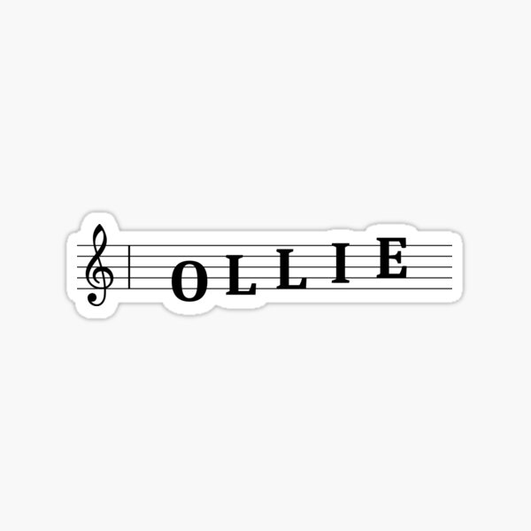 "Name Ollie" Sticker by gulden Redbubble