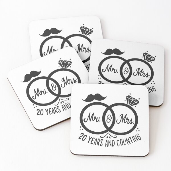 Item preview, 20th Wedding Anniversary - Mr. And Mrs 20 Years Married designed and sold by haselshirt.