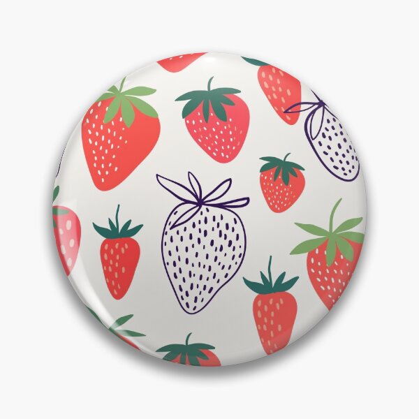 Item preview, Strawberry hand drawn pattern designed and sold by lettostudio.
