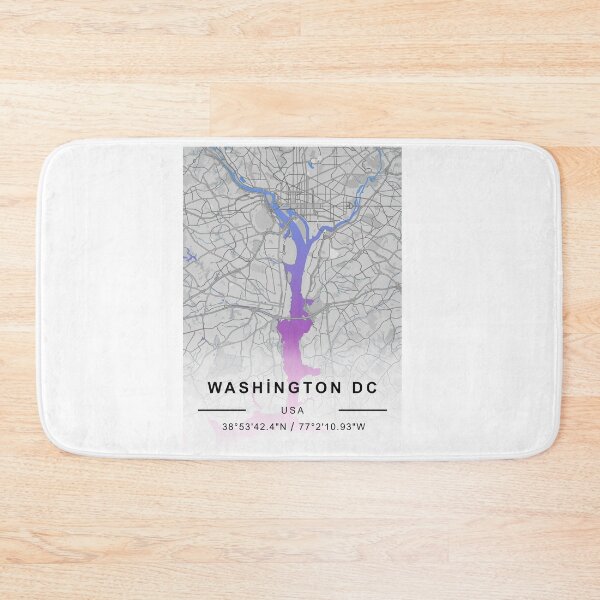 Item preview, washington CİTY ROAD MAP POSTER designed and sold by rashadat.