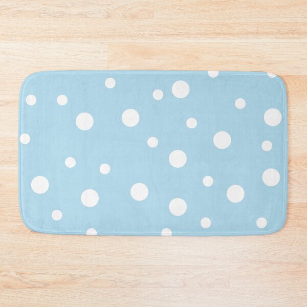 Item preview, White Dot Snow in Baby Blue designed and sold by Moyanana.