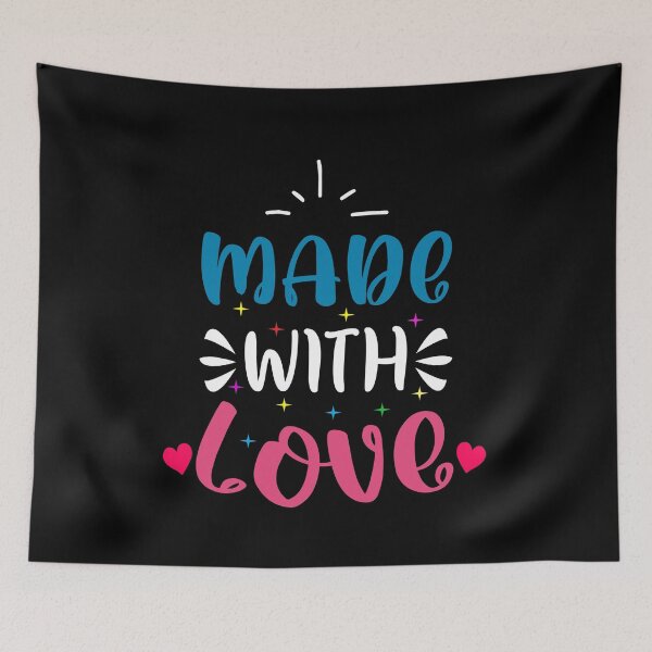 Item preview, made with love, newborn baby gifts, baby shower, mommy to be gift ideas designed and sold by Majesticoo.