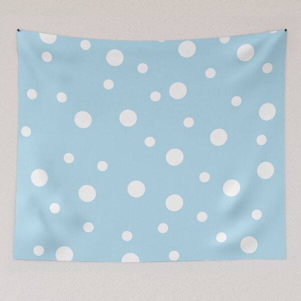 Item preview, White Dot Snow in Baby Blue designed and sold by Moyanana.