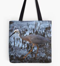 White Faced Heron Tote Bag