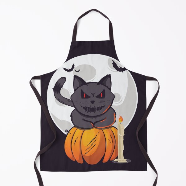 Artikelvorschau, Halloween Scary Katze und Mond - Hexenhandwerksnacht entworfen und verkauft von Crafteez.