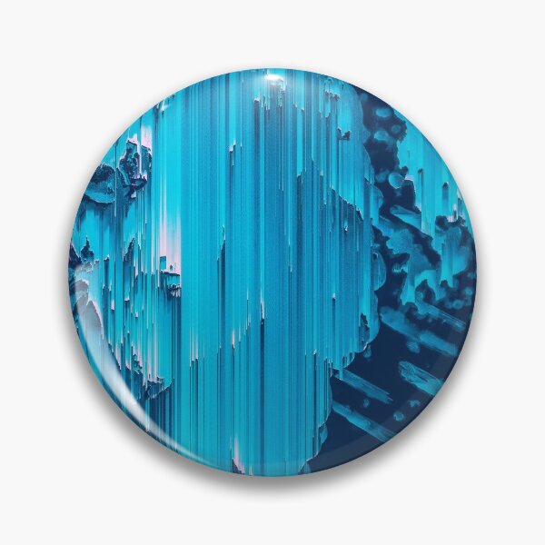 Item preview, Sapphire Rain - Glitch Art designed and sold by crimsontreasure.