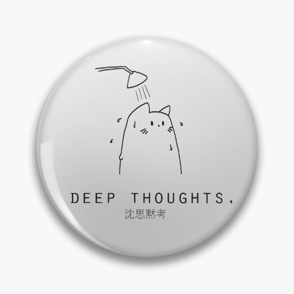 Item preview, Deep Thoughts Japanese Kawaii Cat Minimalist/Simple Art designed and sold by Neroaida.
