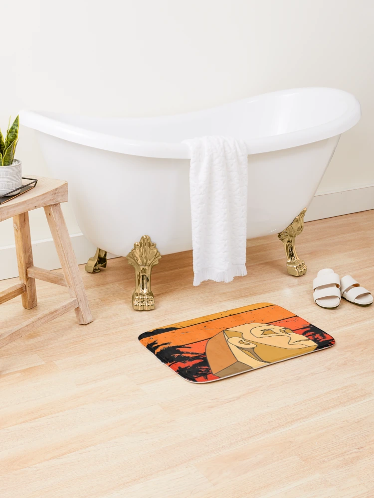 Thumbnail 2 of 6, Bath Mat, Pyramids Retro Vintage Design designed and sold by Ribsa.