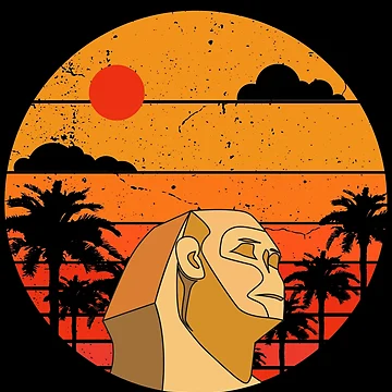 Artwork thumbnail, Pyramids Retro Vintage Design by Ribsa