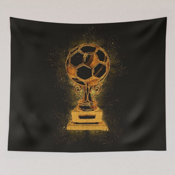 Item preview, Gold Abstract Football Trophy Artwork for all the true soccer fans designed and sold by Naumovski.