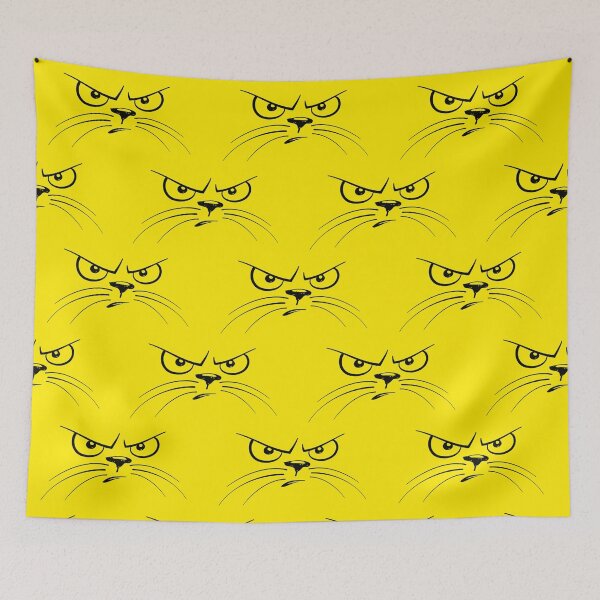 Item preview, Angry Cat Pattern designed and sold by nimitkhurana.