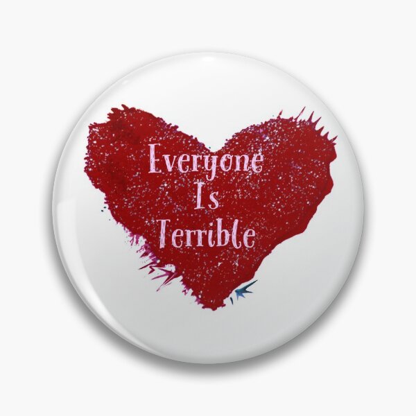 Item preview, Everyone is Terrible Red Heart designed and sold by wildjellybeans.