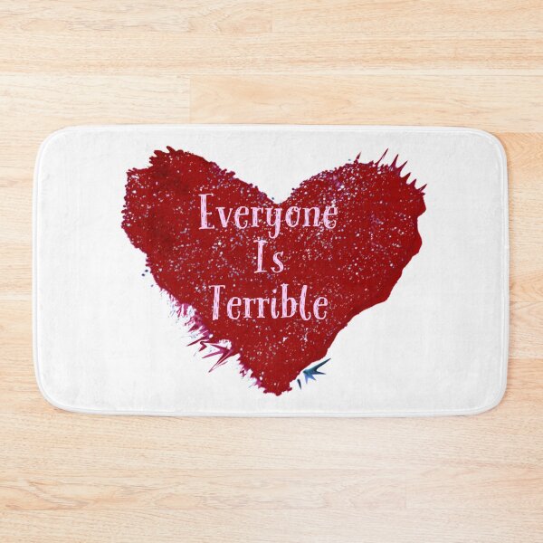 Item preview, Everyone is Terrible Red Heart designed and sold by wildjellybeans.