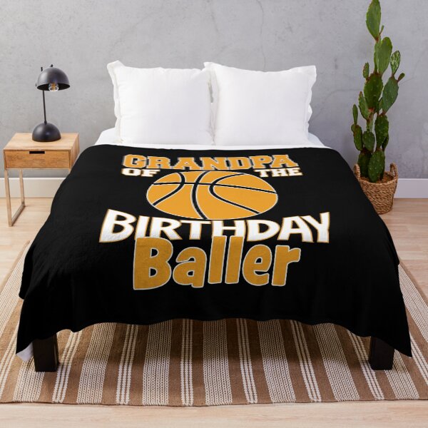 Item preview, Grandpa Of The Birthday Baller Basketball Themed Party graphic designed and sold by Grabitees.