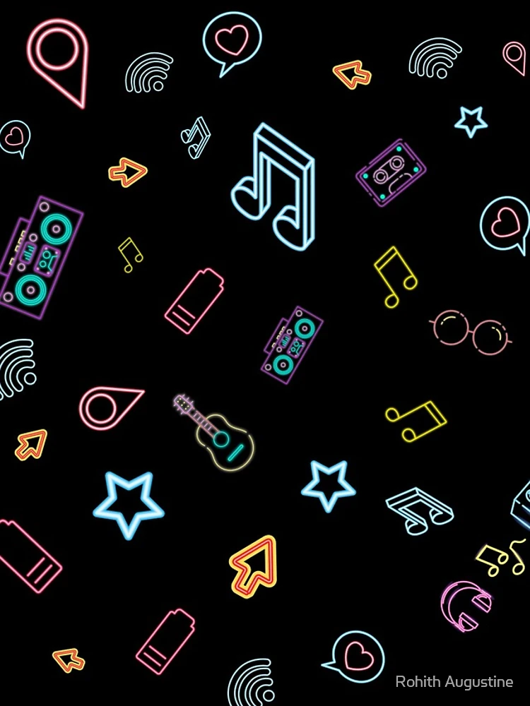 Thumbnail 5 of 5, iPhone Case, Random Neon Pattern designed and sold by Rohith Augustine.