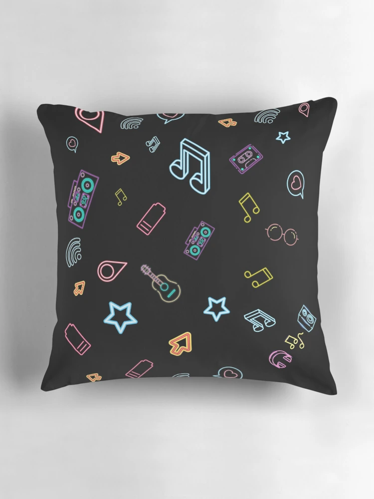 Thumbnail 3 of 4, Pillow, Random Neon Pattern designed and sold by Rohith Augustine.