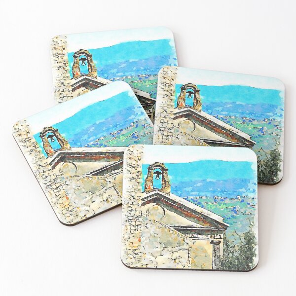 Item preview, Glimpse with church and landscape designed and sold by Giuseppe Cocco.