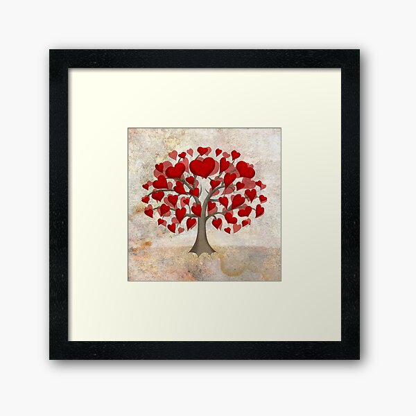 Heart Tree ♥ Framed Art Print