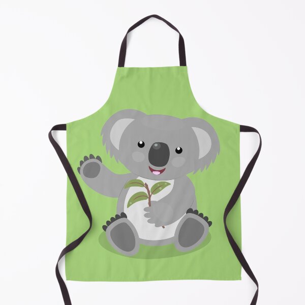 Item preview, Cute happy koala waving cartoon illustration designed and sold by FrogFactory.