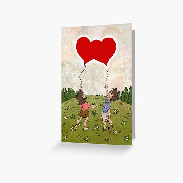 Heart Balloons ♥ Greeting Card